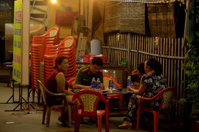 Cơ quan công an lấy lời khai các nhân chứng