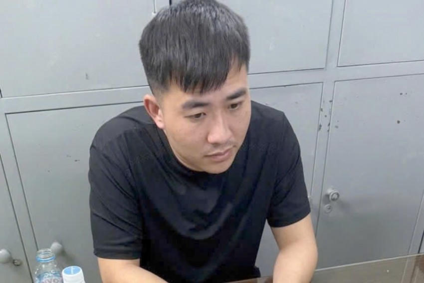 Đặng Sử Đức sau khi bị bắt.