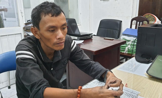 Đối tượng Phạm Minh Mẫn bị Công an phường 25 (quận Bình Thạnh) bắt quả tang khi tàng trữ ma túy.