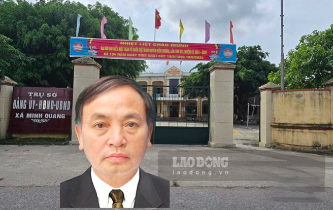 Ông Bùi Đức Chỉnh - Chủ tịch UBND xã Minh Quang (huyện Kiến Xương, tỉnh Thái Bình) vừa bị khởi tố, bắt giam trong vụ án lợi dụng chức vụ quyền hạn trong khi thi hành công vụ liên quan La "điên". Ảnh: Trung Du