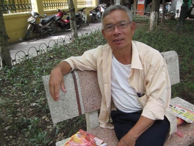 Ông Chương ở Thanh Trì Hà Nội trả lời PV Phap luật plus.