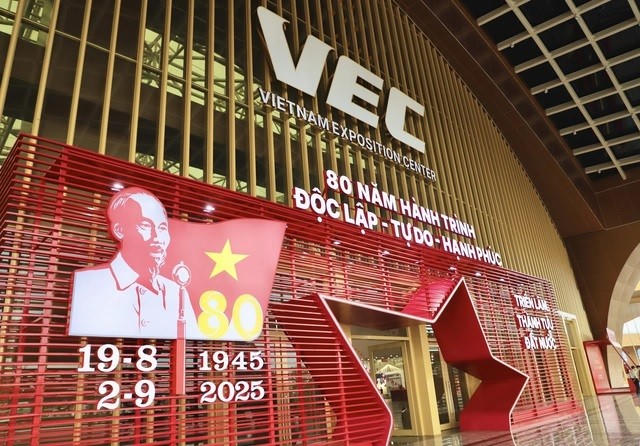 Khai mạc Triển lãm thành tựu đất nước 80 năm hành trình Độc lập - Tự do - Hạnh phúc. (Ảnh: SKĐS)