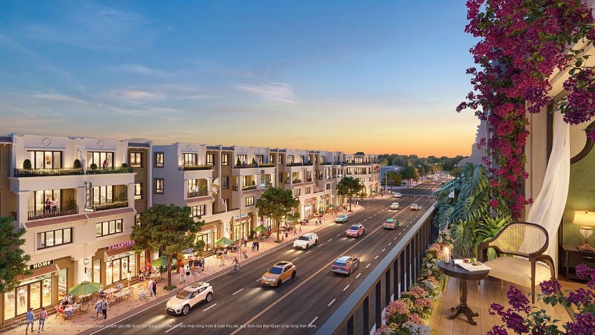 Shophouse Thương phố 120m² nổi bật với khả năng tích hợp đa công năng.