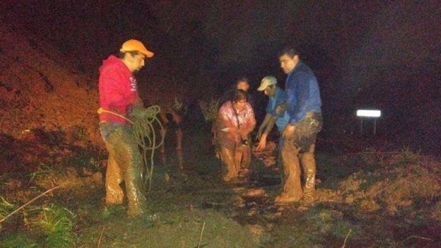 Trước đó vào ngày 7/8, giới chức Mexico đã dự báo đợt áp thấp nhiệt đới sau cơn bão Earl sẽ làm mưa to, gây sạt lở đất tại bang Puebla của nước này. (Ảnh: EPA)