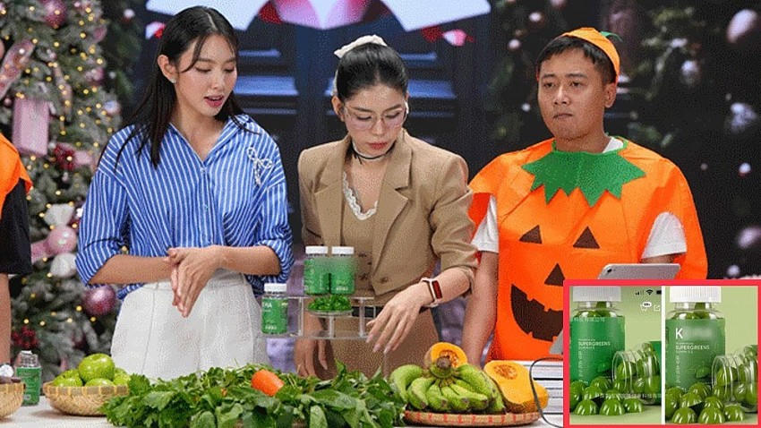 Quang Linh Vlogs và Hằng Du Mục quảng cáo sai sự thật về công dụng của kẹo rau Kera