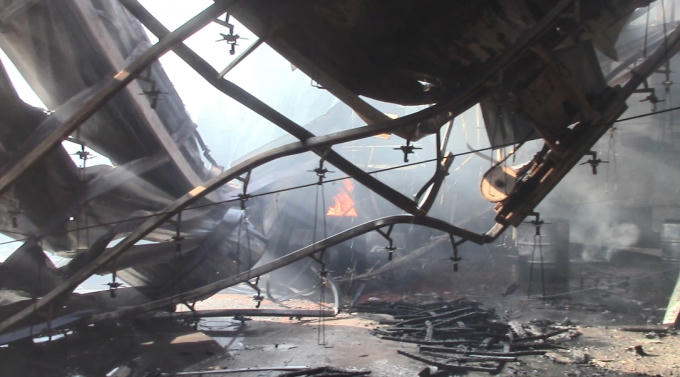 Hiện trường vụ việc (Ảnh: Hà Bắc)