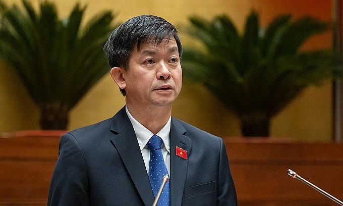 Tổng thư ký, Chủ nhiệm Văn phòng Quốc hội Lê Quang Tùng phát biểu tại phiên họp khai mạc