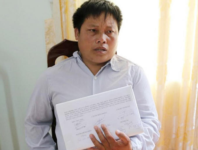 Đối tượng Sồng A Vàng tại cơ quan điều tra.