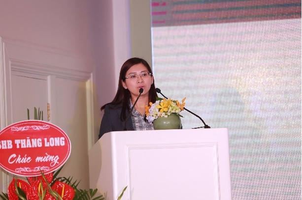 Bà Nguyễn Thị Như Quỳnh – Phó TGĐ Tập đoàn Tân Hoàng Minh phát biểu tại sự kiện.