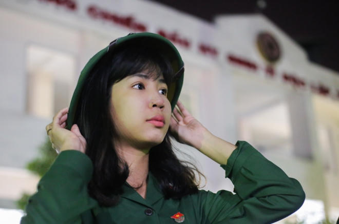 Phan Thị Thủy Tiên là một trong 5 cô gái tham gia nghĩa vụ quân sự ở TP HCM trong đợt này.