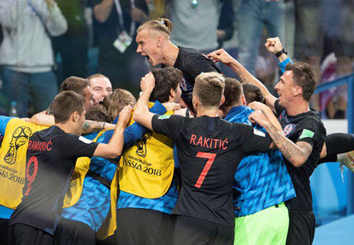 Croatia gặp Nga ở v&ograve;ng tứ kết. Ảnh: Getty.