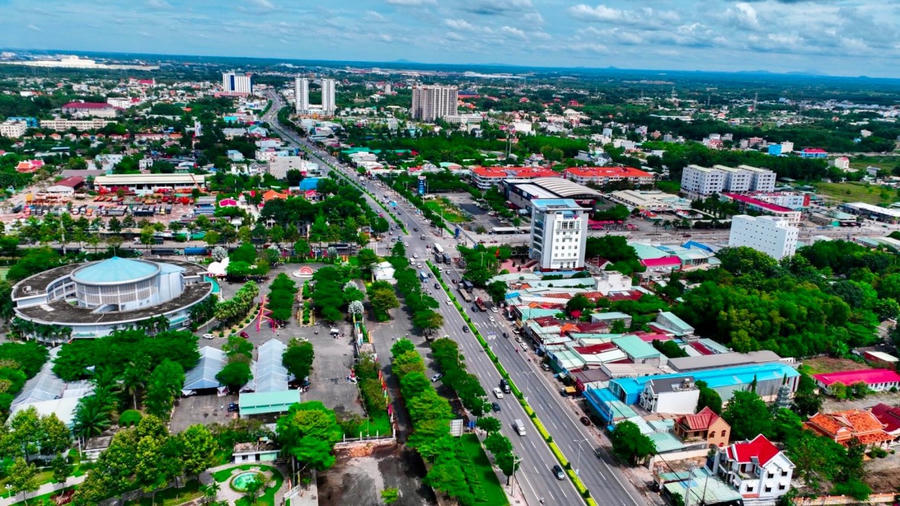 Trung tâm Phú Mỹ nhìn từ trên cao