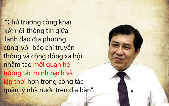 Ngày 27/2/2015, Chủ tịch Huỳnh Đức Thơ đã công bố email của mình với mục đích thực hiện "chủ trương công khai nối kết thông tin giữa lãnh đạo địa phương cùng giới báo chí truyền thông và cộng đồng xã hội nhằm tạo mối quan hệ tương tác minh bạch và kịp thời hơn trong công tác quản lý nhà nước trên địa bàn".