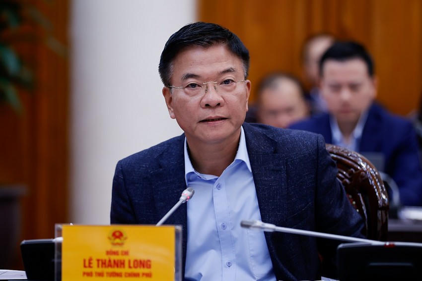 Phó Thủ tướng Lê Thành Long và Phó Thủ tướng Bùi Thanh Sơn phát biểu tại phiên họp. Ảnh VGP
					
				
			
			Phó Thủ tướng Lê Thành Long và Phó Thủ tướng Bùi Thanh Sơn phát biểu tại phiên họp. Ảnh VGP