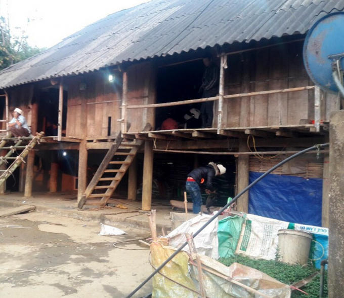 Căn nhà nơi xảy ra sự việc.