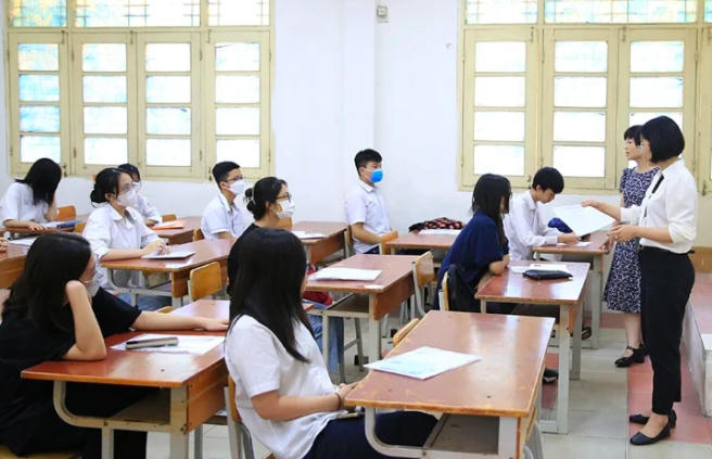 Các thi sinh tham dự kỳ thi tốt nghiệp THPT năm 2023. (Ảnh minh hoạ)