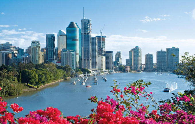 Thành phố Brisbane. Ảnh Mangduhocuc