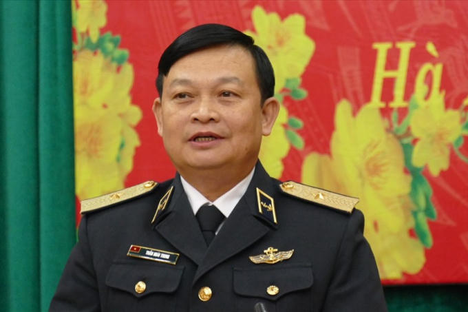 Thiếu tướng Trần Hoài Trung, Chính ủy Quân chủng Hải quân (Ảnh: N.Thành)