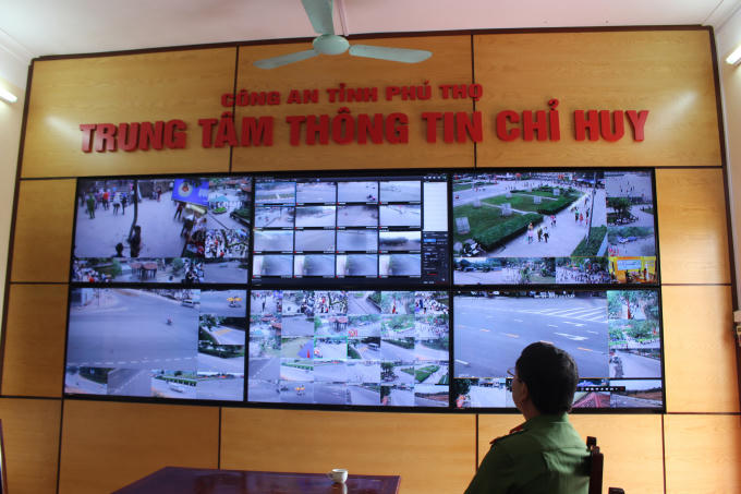Hơn 50 camera được lắp đặt khắp trên địa bàn TP Việt Trì, đặc biệt là Khu di tích Lịch sử Đền Hùng.