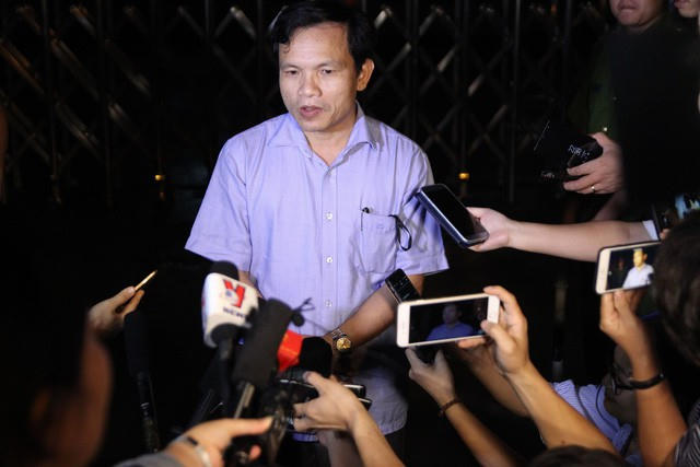 Ông Mai Văn Trinh cho biết có dấu hiệu can thiệp, làm thay đổi kết quả thi của thí sinh ở cụm thi số 14