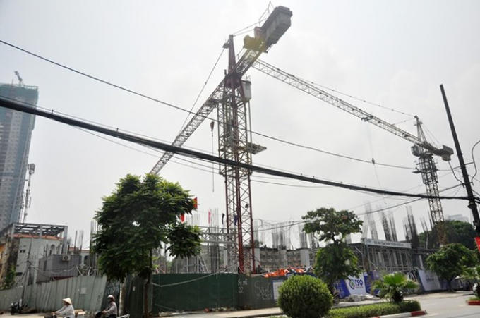 Hiện trạng thi công tháng 8.2017 tại dự án.