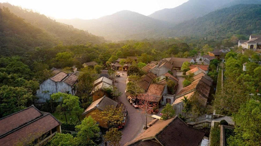 Làng nương Yên Tử khu nghỉ dưỡng mang hồn làng Việt cổ.