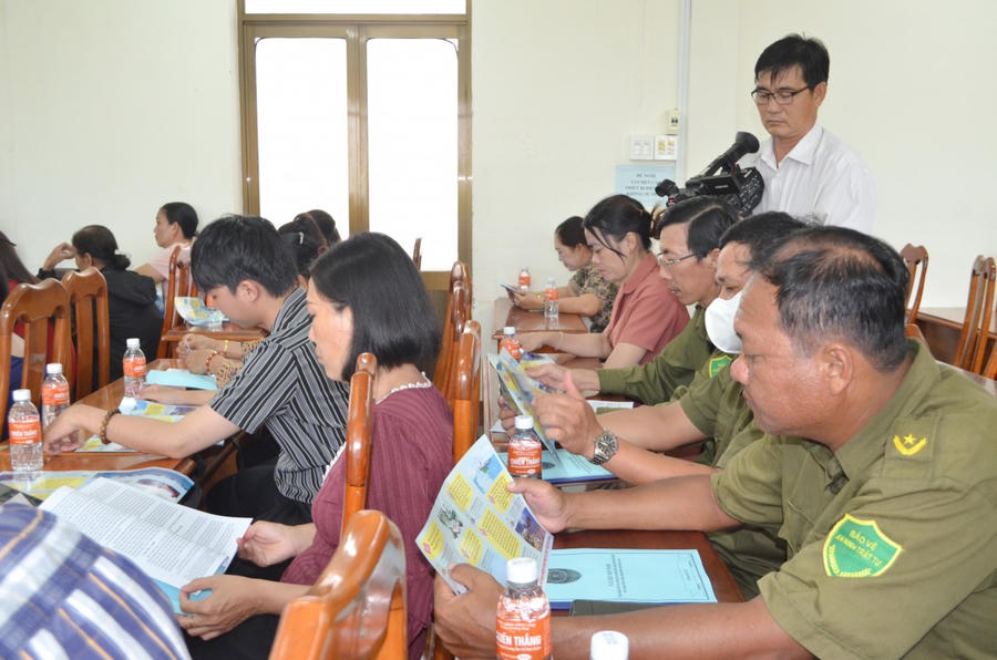 Công tác truyền thông, trợ giúp pháp luật tại cơ sở tỉnh Cà Mau được đẩy mạnh, góp phần nâng cao ý thức chấp hành pháp luật trong cộng đồng.