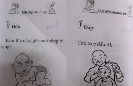 Một trang trong cuốn "Hỏi đáp nhanh trí", NXB Nhân Dân. Ảnh: Vitalk.vn