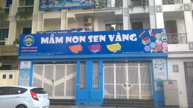 Hiệu trưởng trường mầm non Sen Vàng đã đứng ra nhận trách nhiệm và xin giải thể trường. Ảnh: Hoàng Duy.