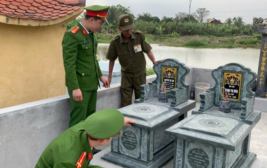 Cơ quan điều tra kiểm tra mộ giả Nguyễn Thị Thu