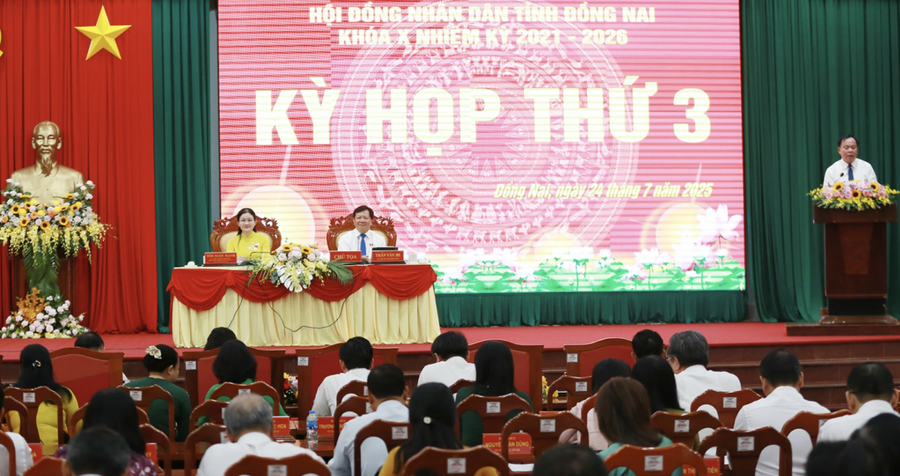 Toàn cảnh kỳ họp HĐND Đồng Nai. Ảnh: H.Anh