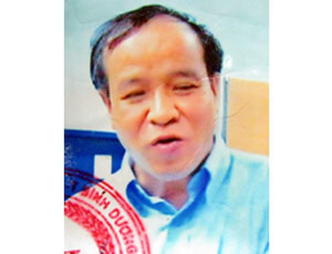 Ảnh ông Trường trên lệnh truy nã của công an Bình Dương. (Nguồn: Vnexpress)