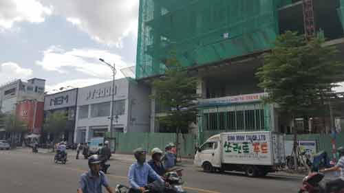 Một đoạn mặt tiền số nhà 57 Lê Duẩn, lô đất "kim cương"