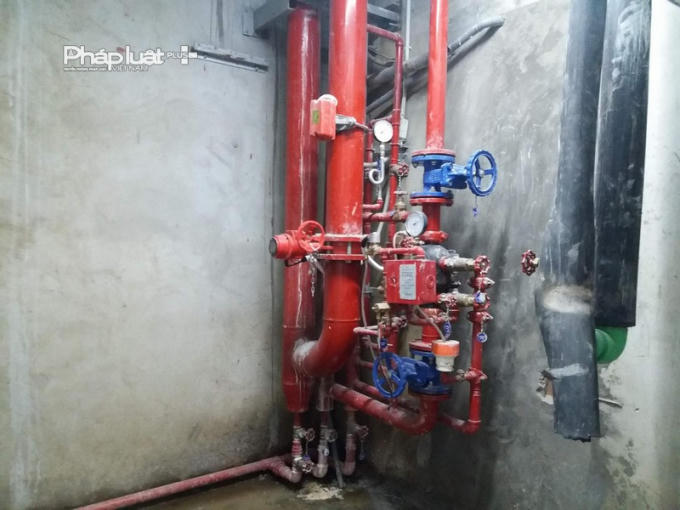 Hệ thống nước vẫn đang được lắp đặt, hoàn thiện.