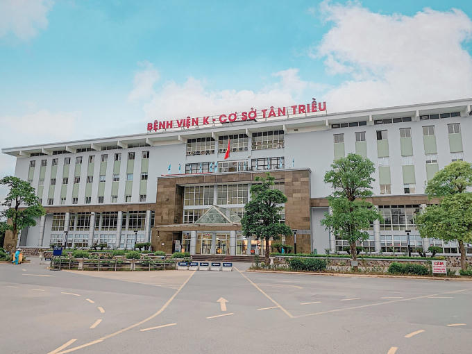 Bệnh viện K Tân Triều nơi xảy ra sự việc. Ảnh Văn Đại