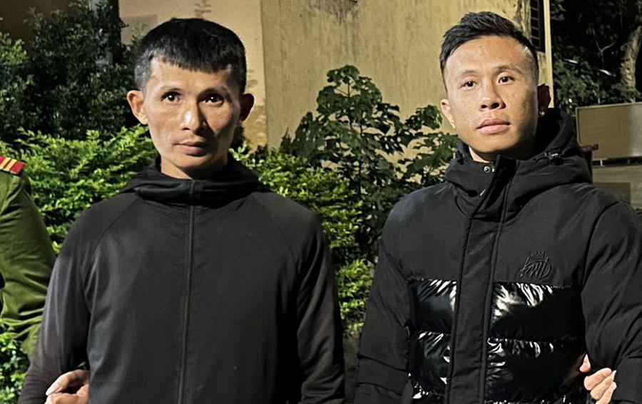 Hai đối tượng bị bắt giữ. Ảnh: ANTD