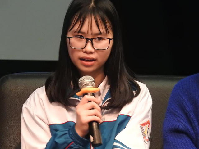 Em Mai Anh, thành viên Dự án “Break the Silence – Nâng cao giải pháp chống quấy rối học đường”.