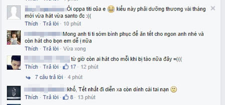 Độc giả chia sẻ cùng nhóm nhạc. Nguồn: Beatvn.