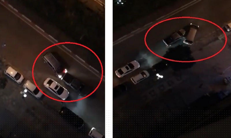 Hiện trường vụ va chạm (Ảnh cắt từ clip)