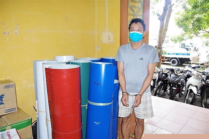 Đối tượng bị bắt giữ.