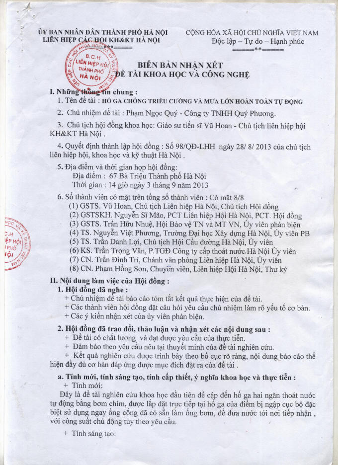 Một nh&agrave; s&aacute;ng chế ở H&agrave; Nam xin hiến kế giải quyết