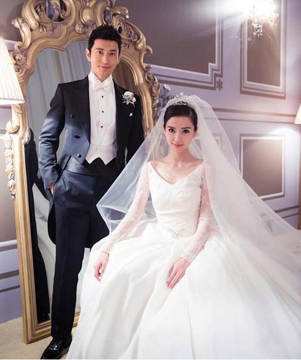 Cặp đôi Huỳnh Hiểu Minh - Angela Baby khiến làng giải trí châu Á phải choáng ngợp bởi đám cưới xa hoa có một không hai. Ảnh: Internet