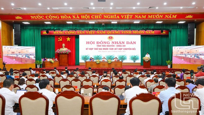 Quang cảnh kỳ họp. Ảnh: Báo Thái Nguyên