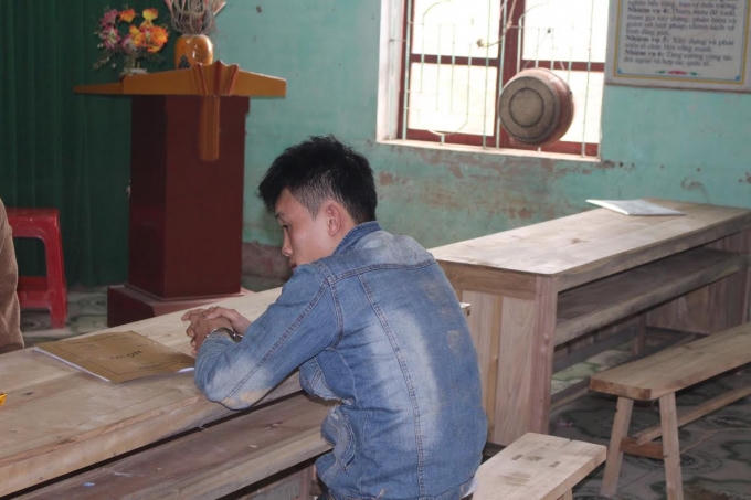 Đối tượng tại cơ quan điều tra.