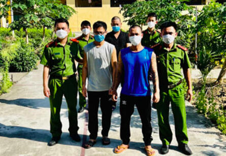 Các đối tượng bị bắt giữ.