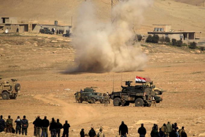 Quân đội Iraq mở đợt tấn công vào thành trì cuối cùng của IS ở Mosul. (Ảnh: Reuters)