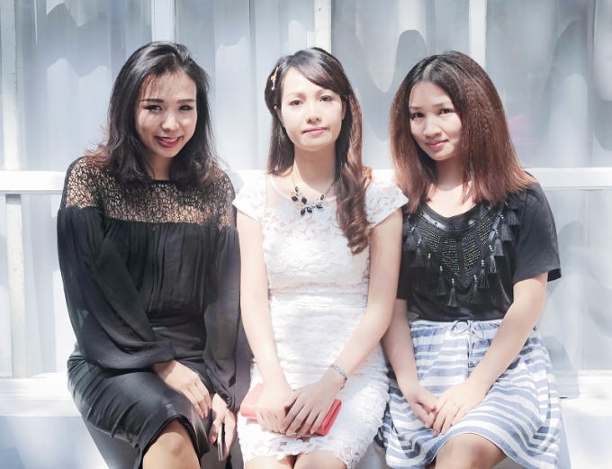 Nhà văn An Hạ; Nhà thơ Trịnh Thu Trang; Nhà thơ Lữ Thị Mai (từ trái sang)
