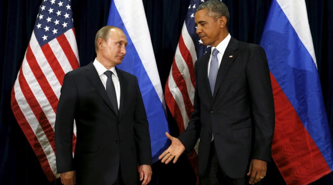 Tổng thống Nga V.Putin và Tổng thống Mỹ B.Obama. (Ảnh: Reuters)