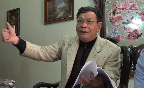 Ông Nguyễn Mạnh Hợp trao đổi với phóng viên Phapluatplus.vn