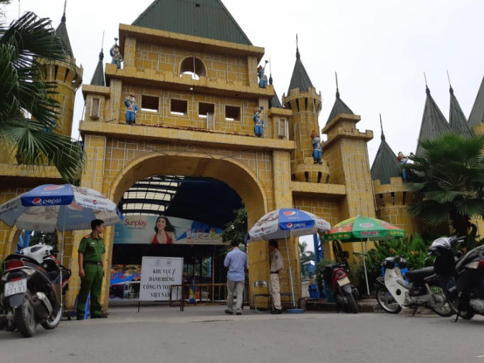 Công viên nước Hồ Tây - nơi xảy ra vụ việc.